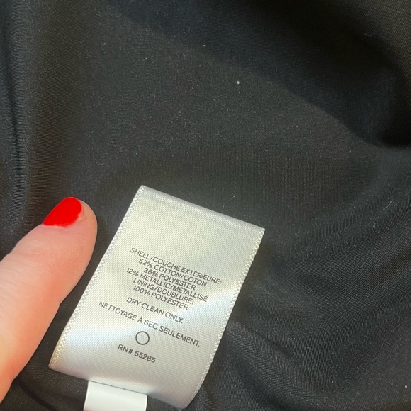 EXPRESS METALLIC OVERSIZED JACQUARED BLAZER in XS - Picture 7 of 10